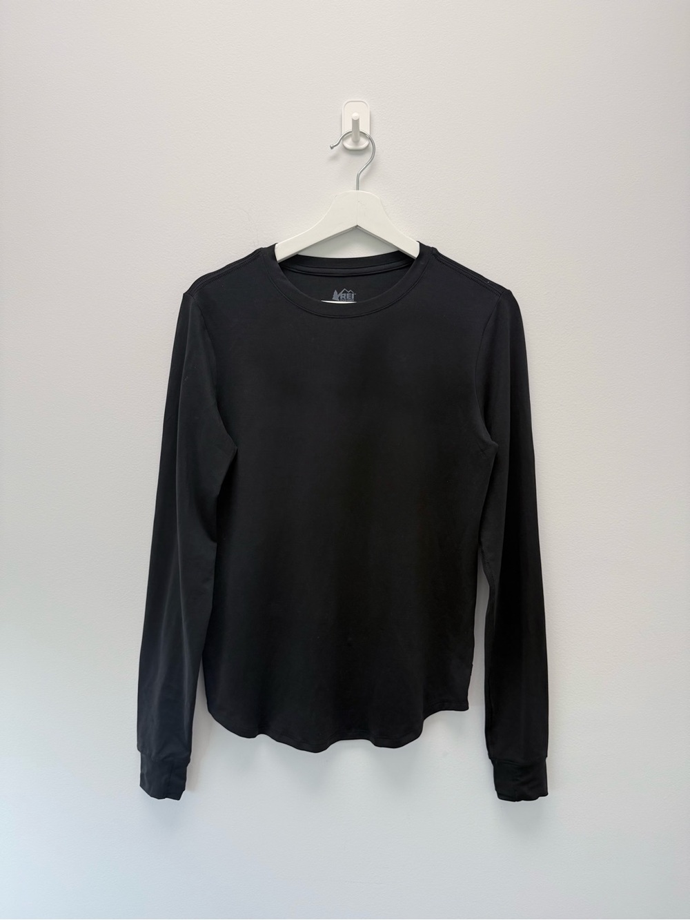 REI Co-op Black Long-Sleeve Crew Neck Top - XS